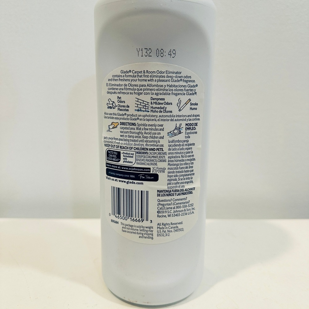 Glade Carpet and Room Refresher Radiant Berries 32 oz Powder Odor Eliminator - Picture 6 of 8